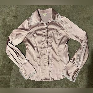 Jewelry In Sunrise Christmas Concerto Vintage Lolita Blouse EGL Light Purple